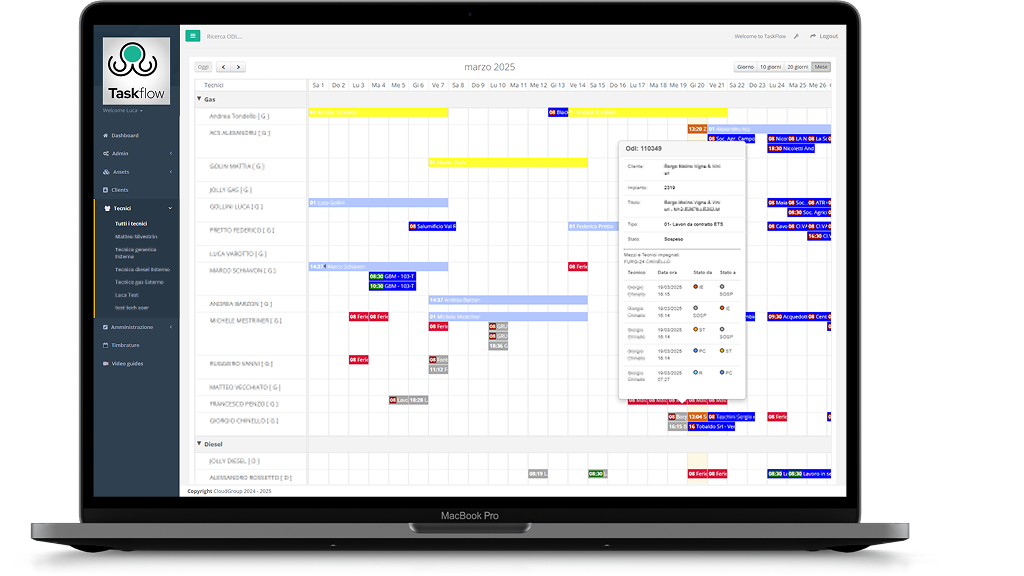 Planning de Assets